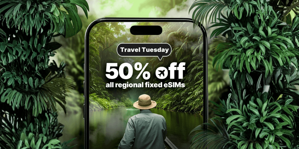 Travel Tuesday eSIM Sale: 50 % Off eSIMs From KnowRoaming
